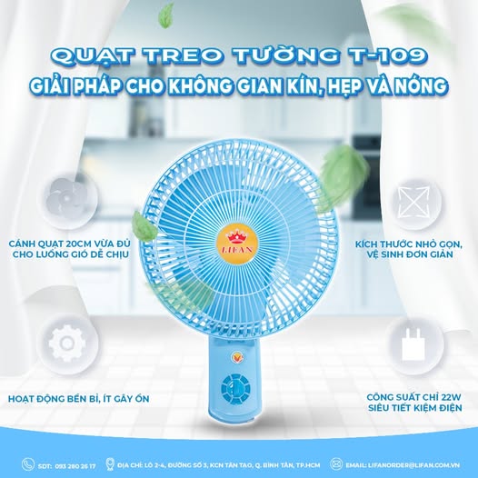 Quạt treo B2-9 inch